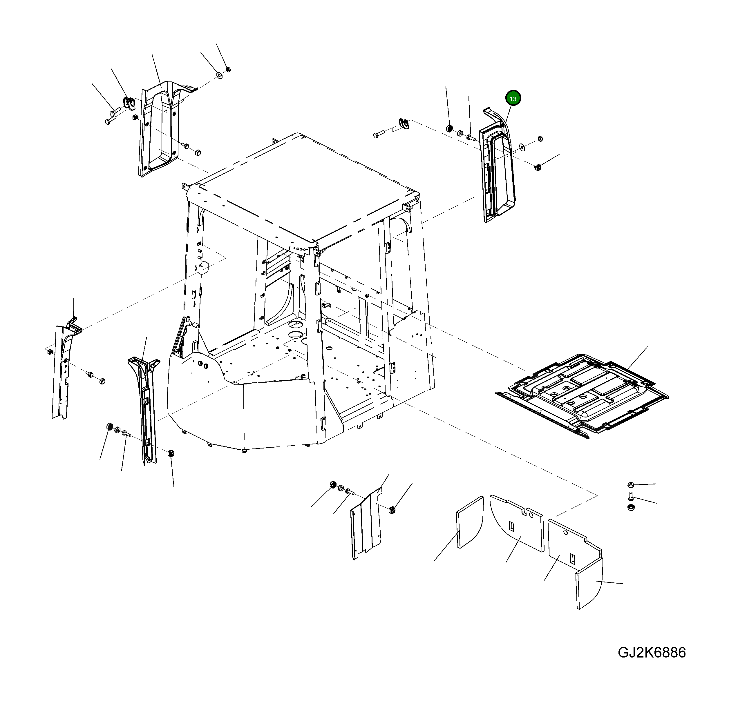 Крышка 423-56-H1M31 Komatsu