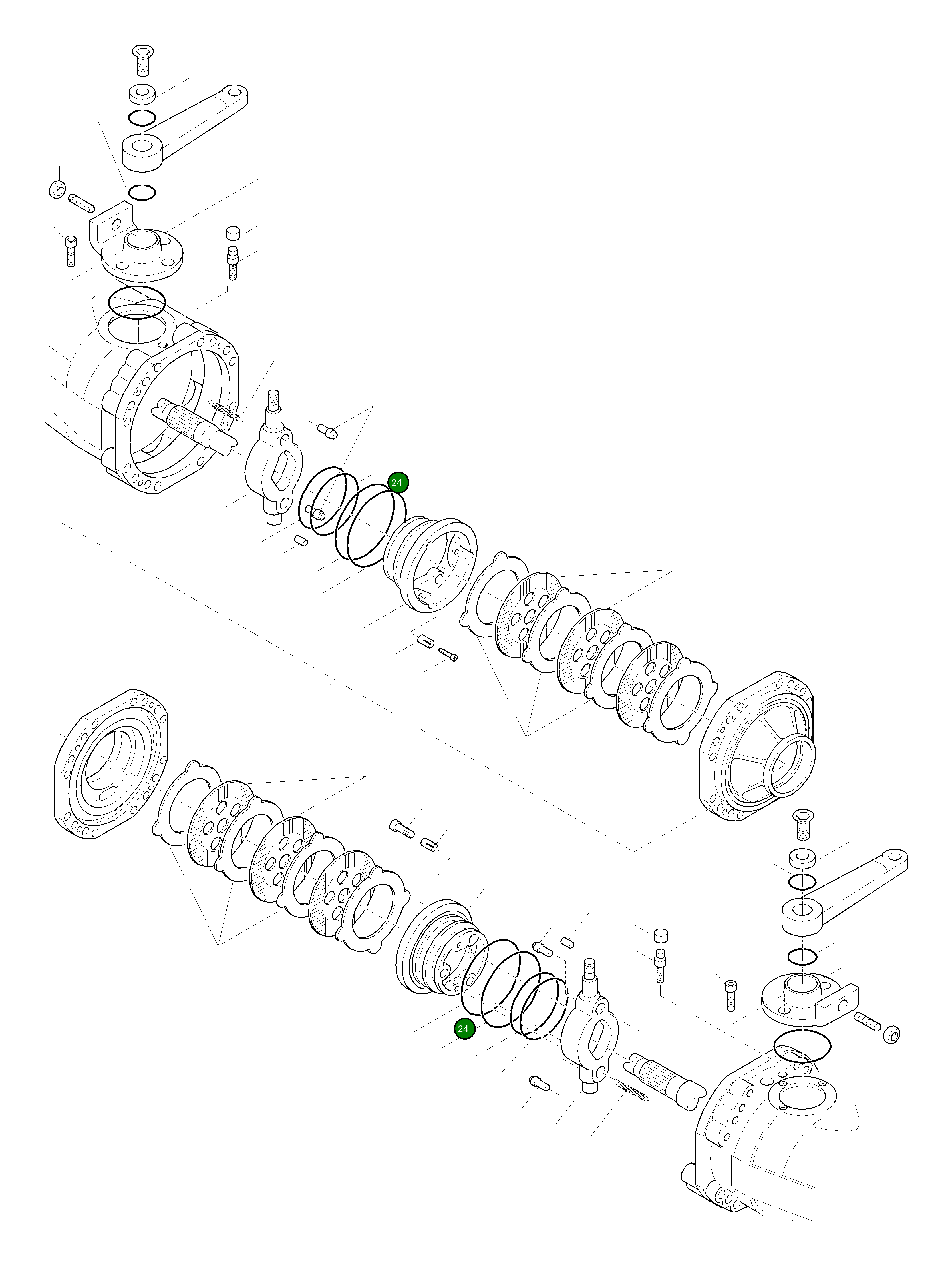 Кольцо уплотнительное (O-Ring) 42W-23-H0P33  Komatsu