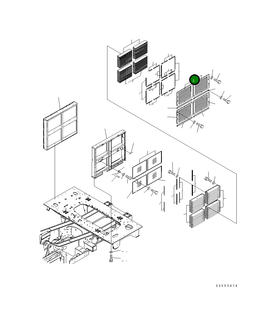 Крышка 21T-54-31221 Komatsu
