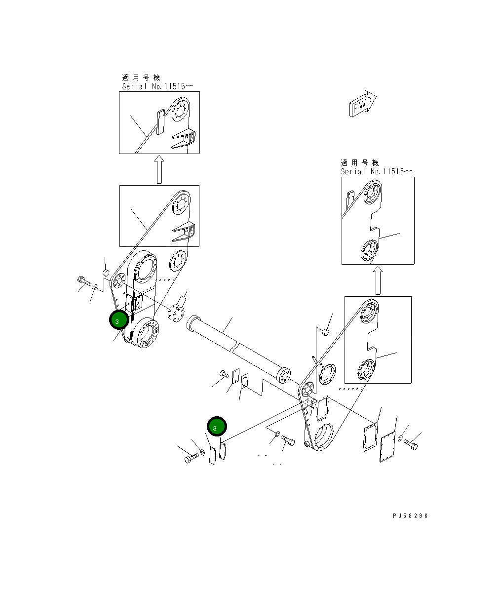 Крышка 26C-70-12730 Komatsu