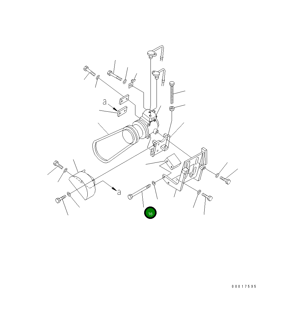 Болт 01011-51070 Komatsu