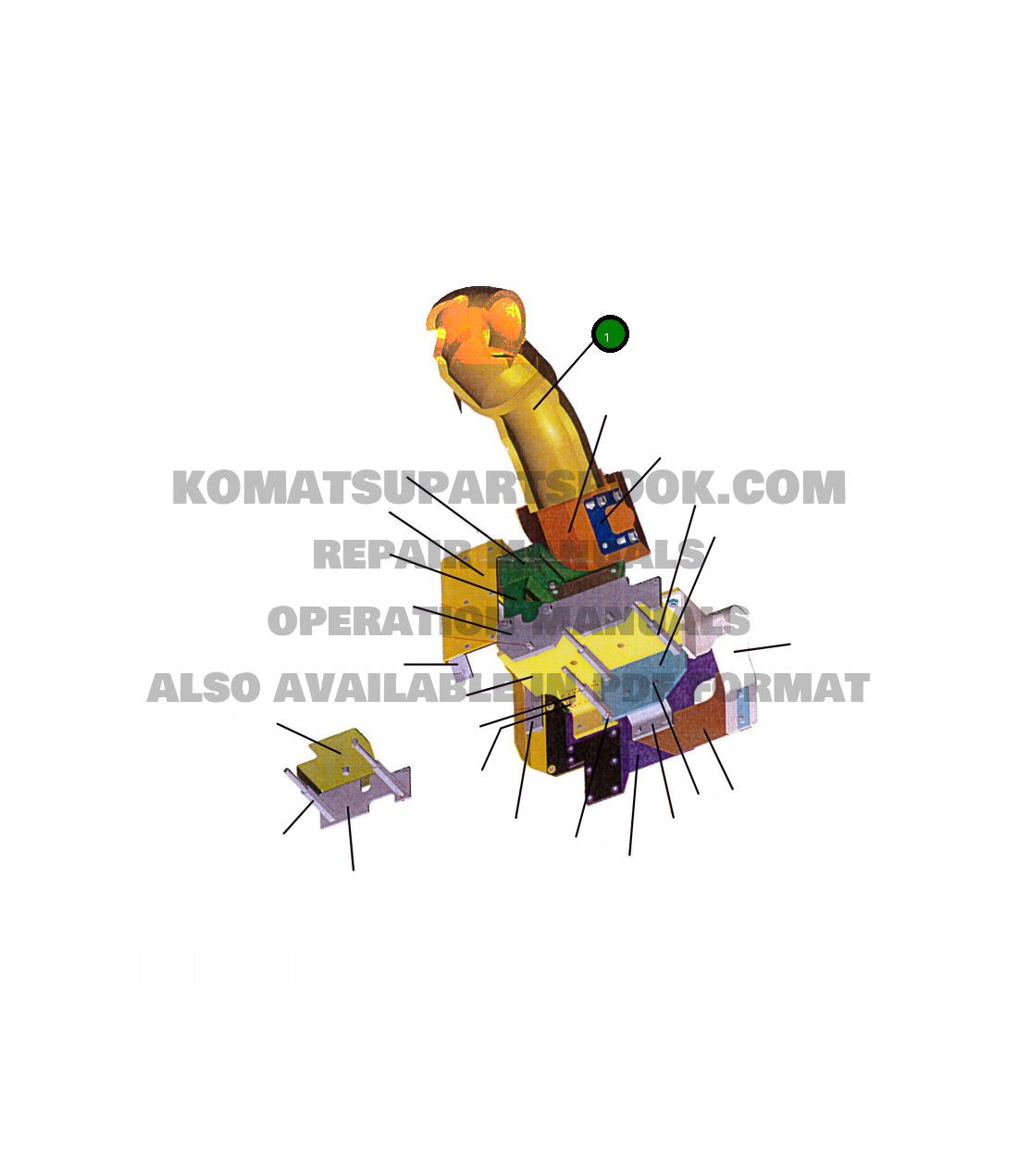 Крышка 207-01-A3550 Komatsu