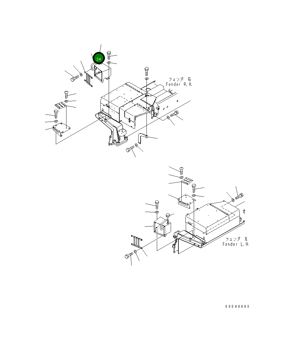 Крышка 195-54-82181 Komatsu