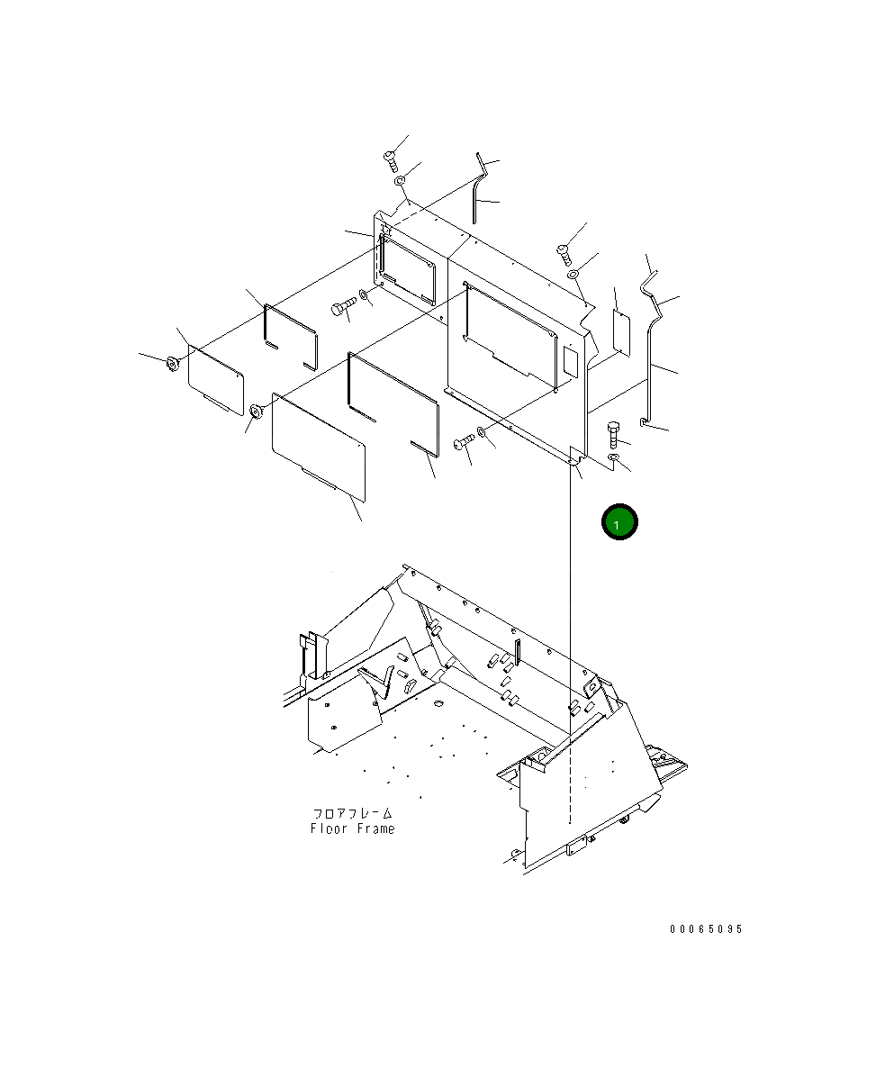 Крышка 561-06-86112  Komatsu