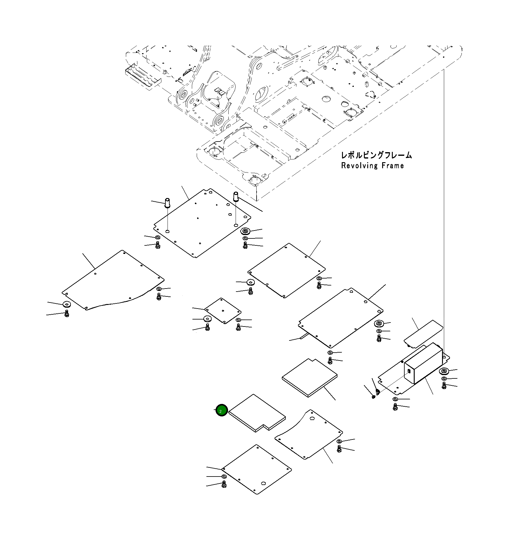 Крышка 206-54-71240  Komatsu