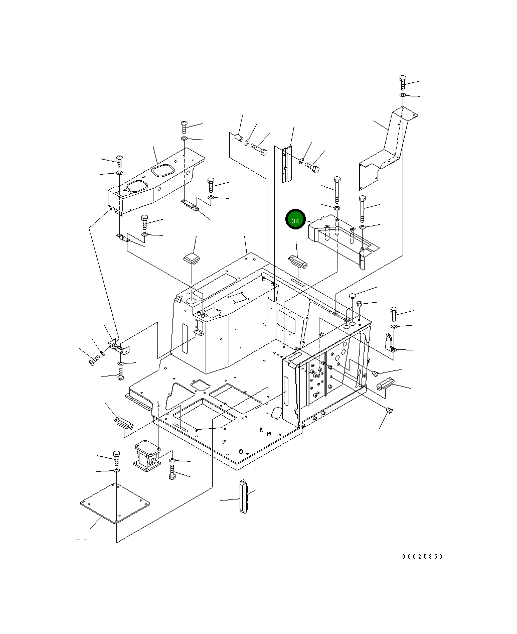 Крышка 19M-06-32651  Komatsu