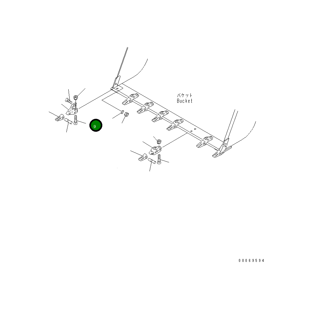 Болт 02090-11650 Komatsu