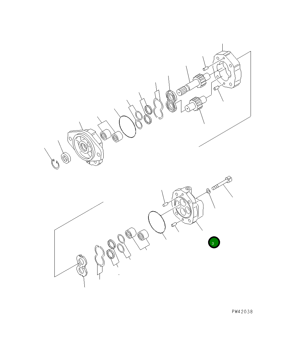 Крышка 704-37-03180 Komatsu
