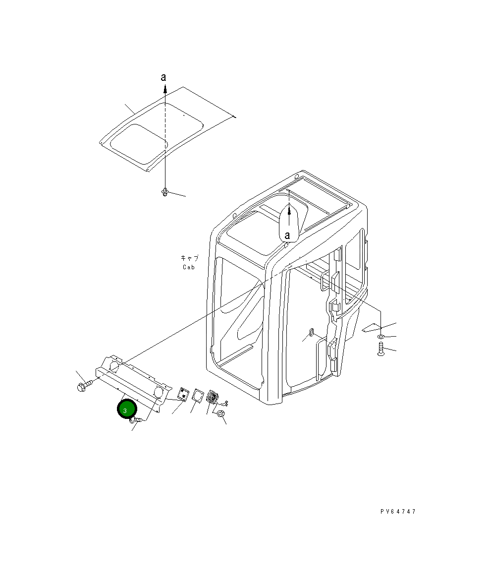 Крышка 22F-54-16112 Komatsu