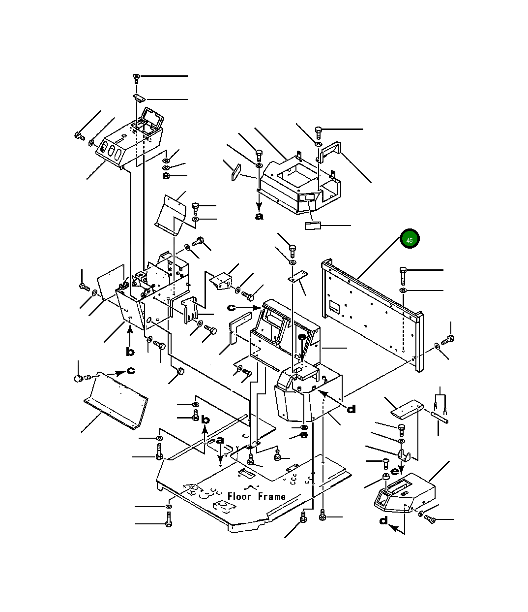 Крышка 425-54-12371 Komatsu