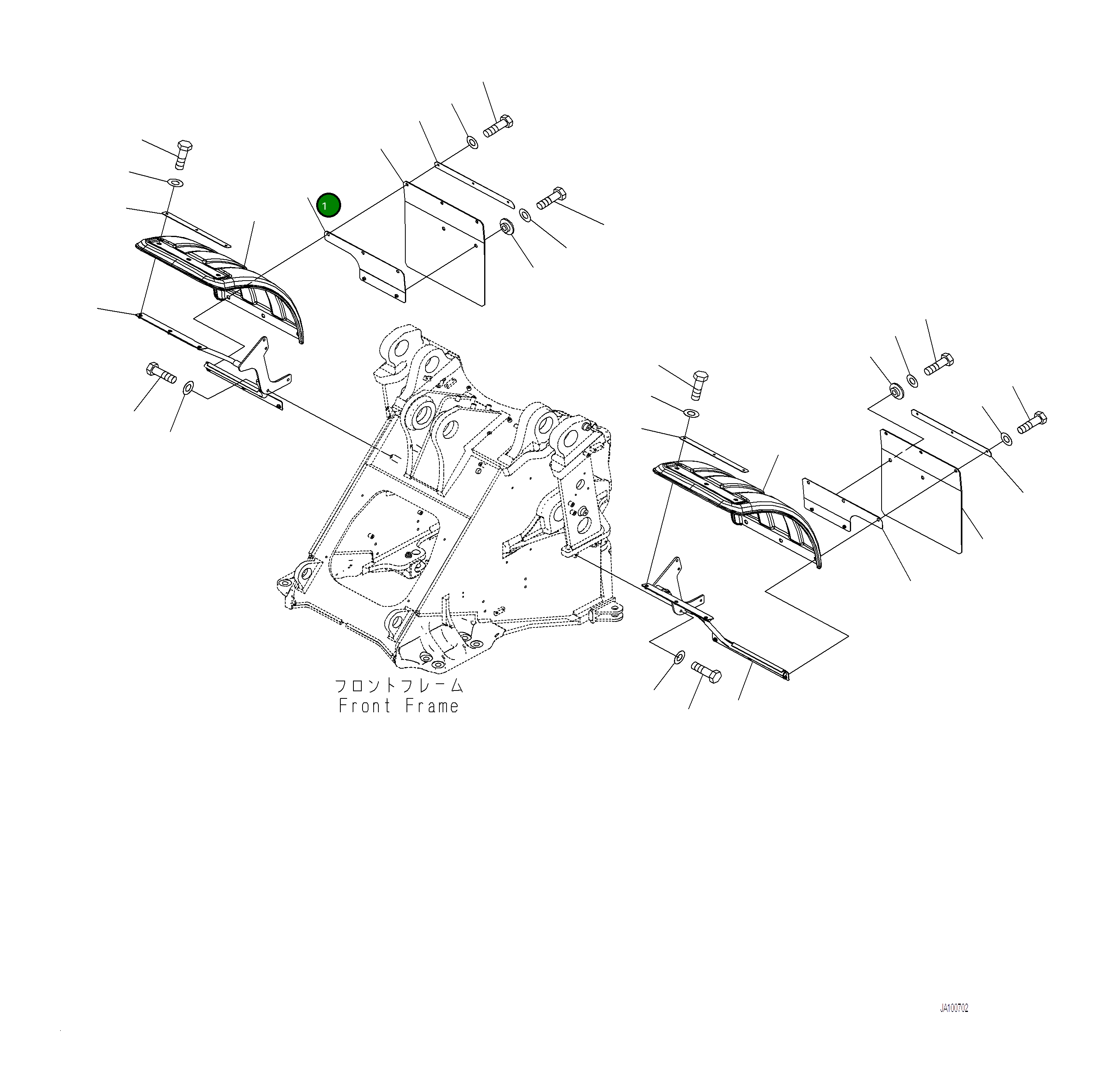 Крышка 421-54-64421  Komatsu