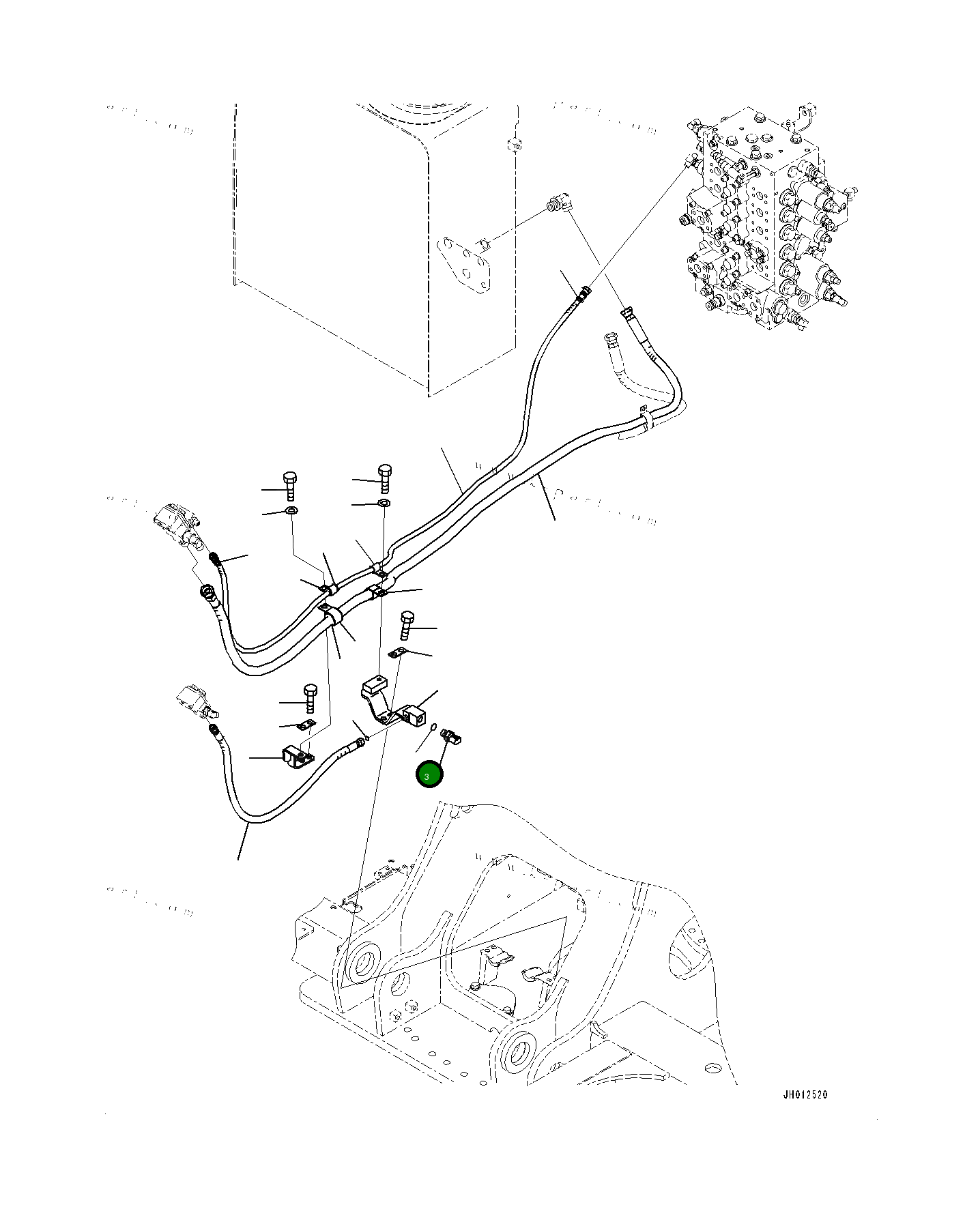 Кольцо уплотнительное (O-Ring) 0700261823 Komatsu