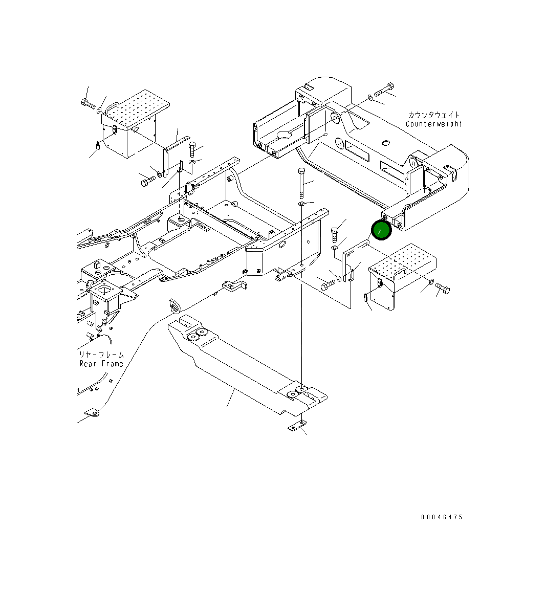 Крышка 425-06-34251XC Komatsu