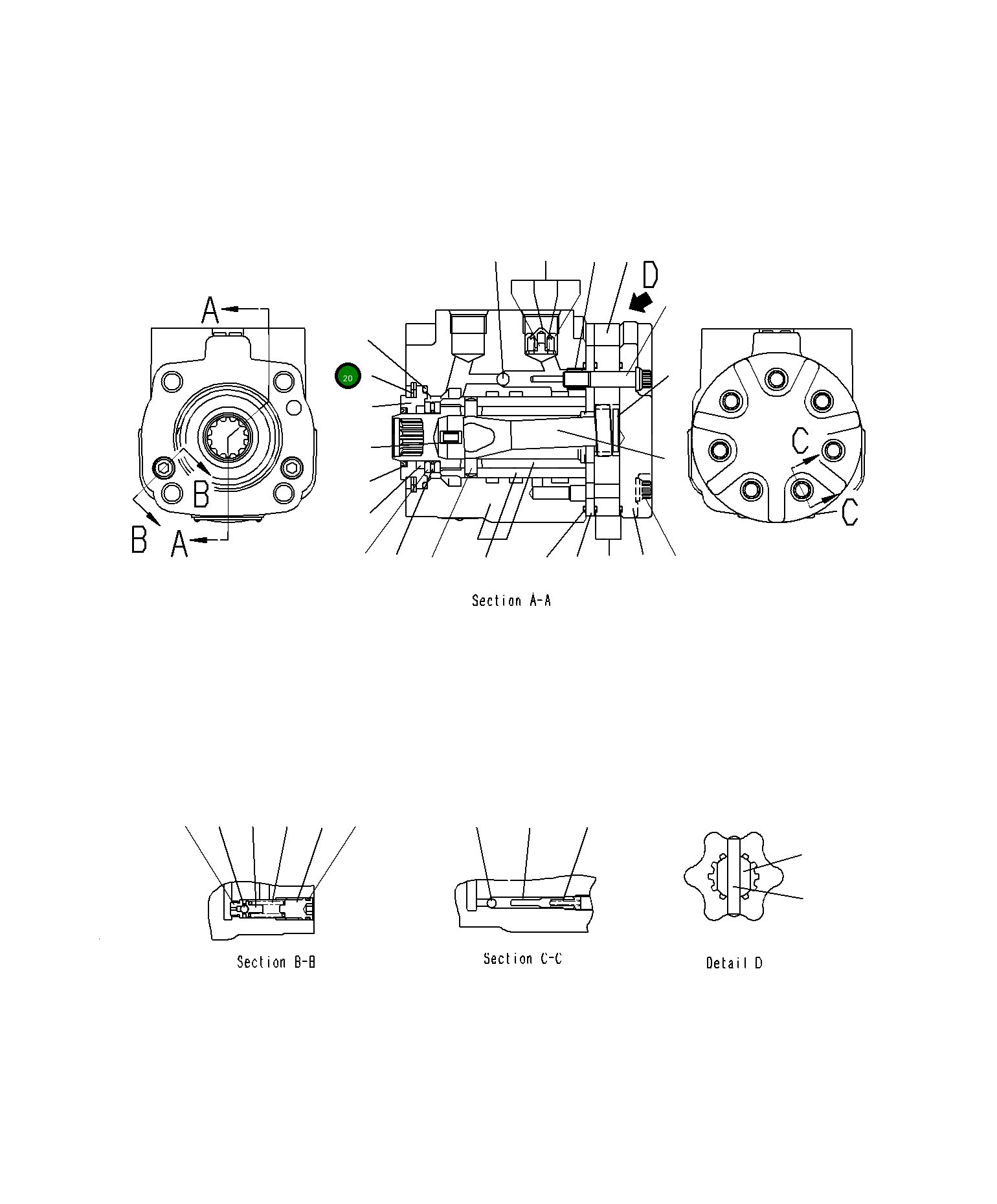 Кольцо ST1431-7 Komatsu