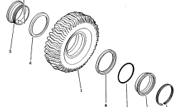 Кольцо уплотнительное (O-Ring) 561-30-11250 Komatsu