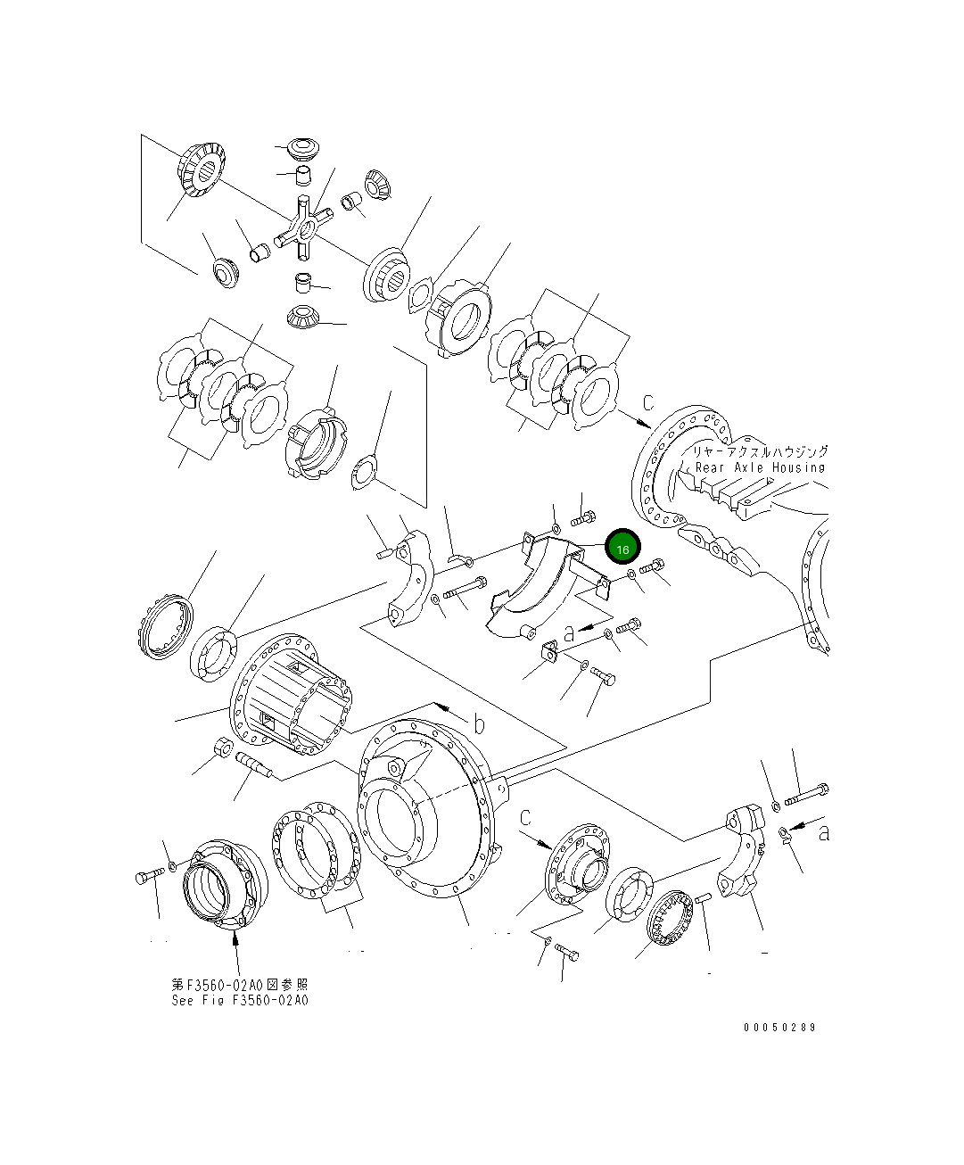 Крышка 56D-22-19610 Komatsu