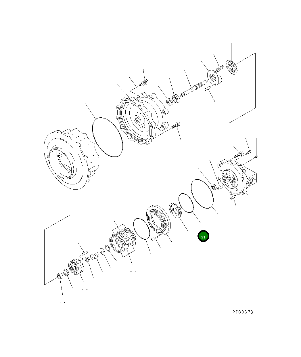 Кольцо уплотнительное (O-Ring) TZW27-03123 Komatsu