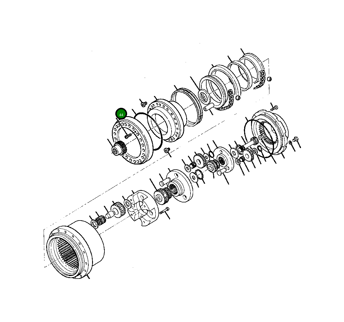 Крышка 1268 839 H1  Komatsu