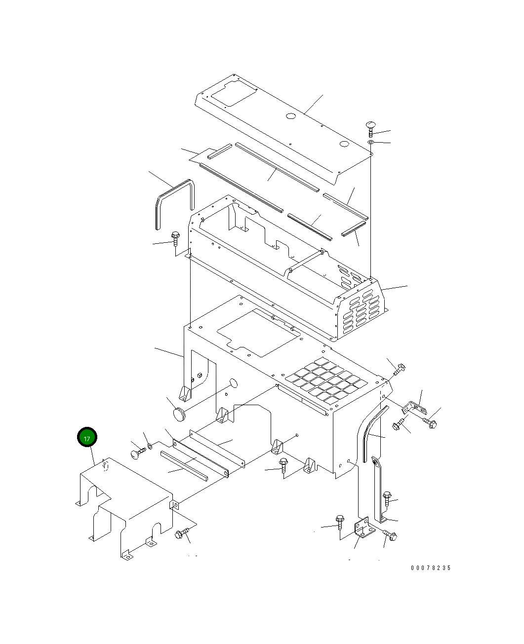 Крышка 567-54-76390 Komatsu