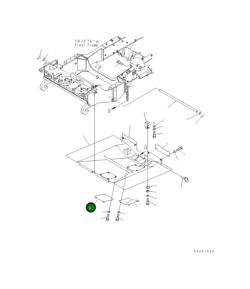 Крышка 56D-54-18540 Komatsu