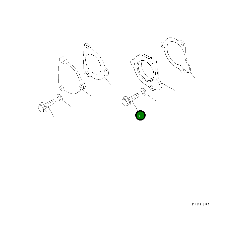 Болт CU3074632  Komatsu