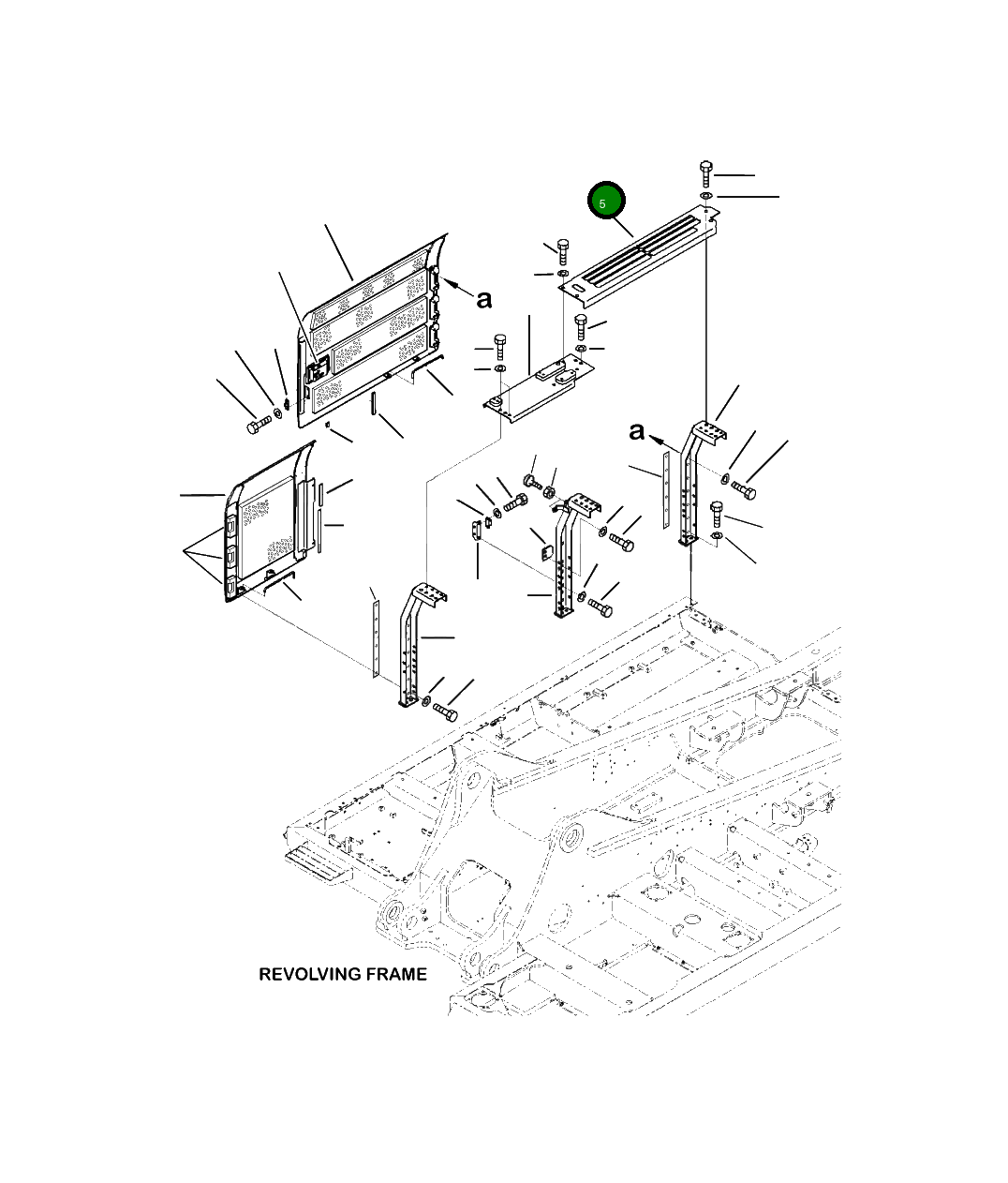 Крышка 207-54-A7430  Komatsu