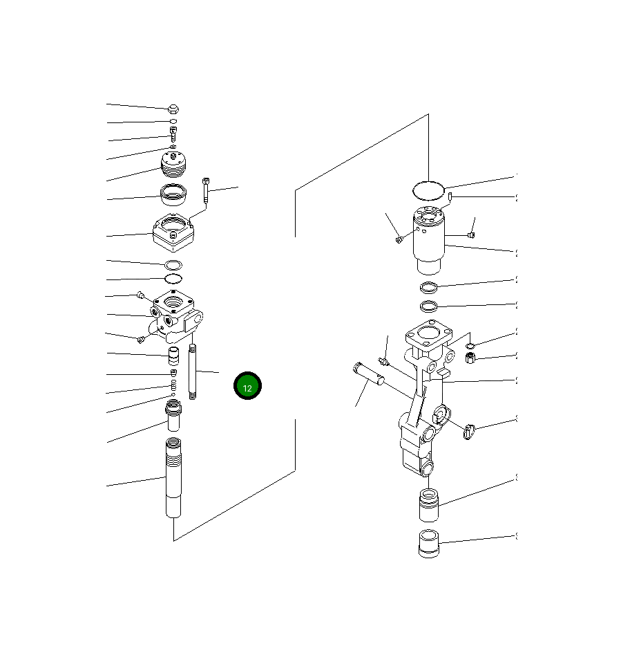 Болт 22J-971-2540  Komatsu