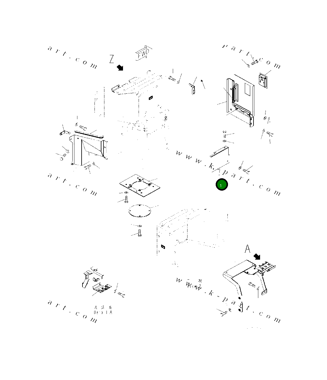 Крышка 419-02-62711 Komatsu