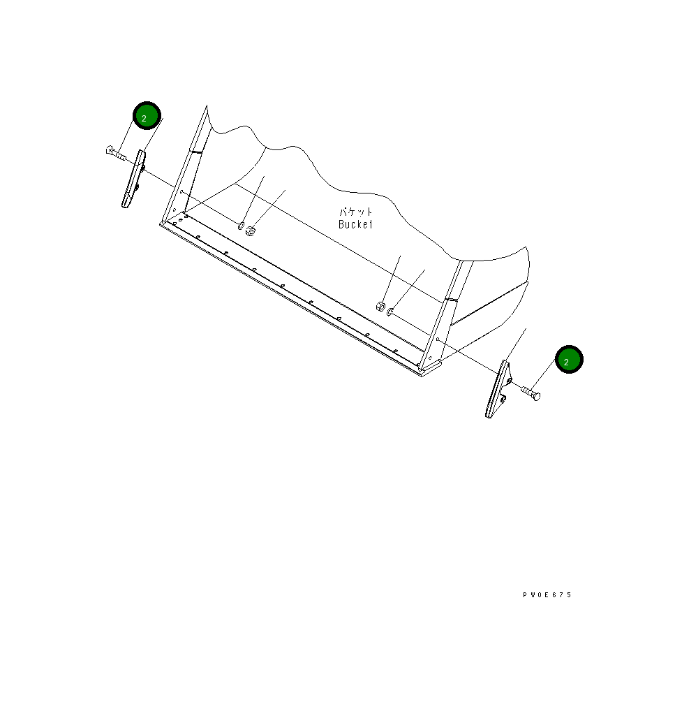 Болт 02090-11480 Komatsu