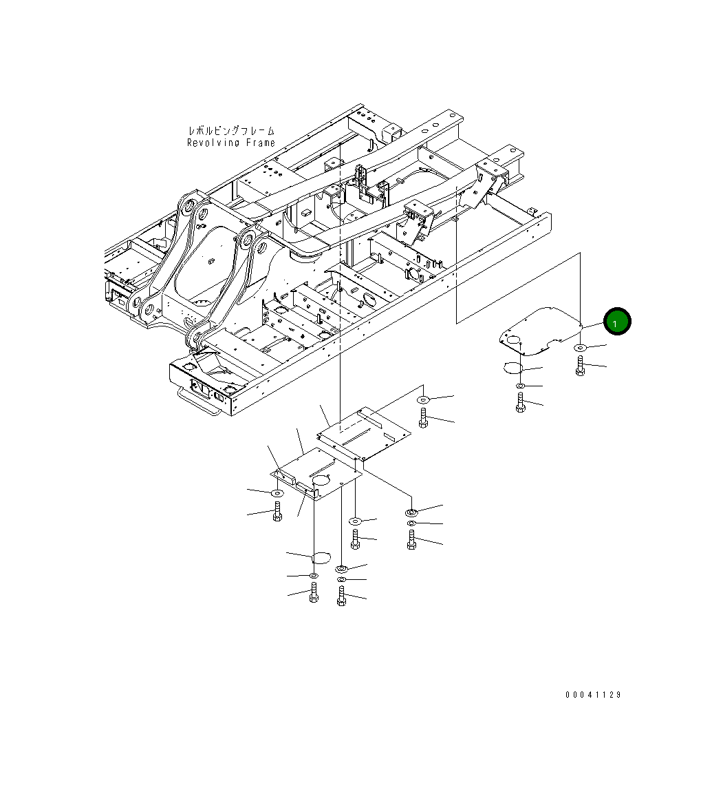 Крышка 209-54-42571 Komatsu