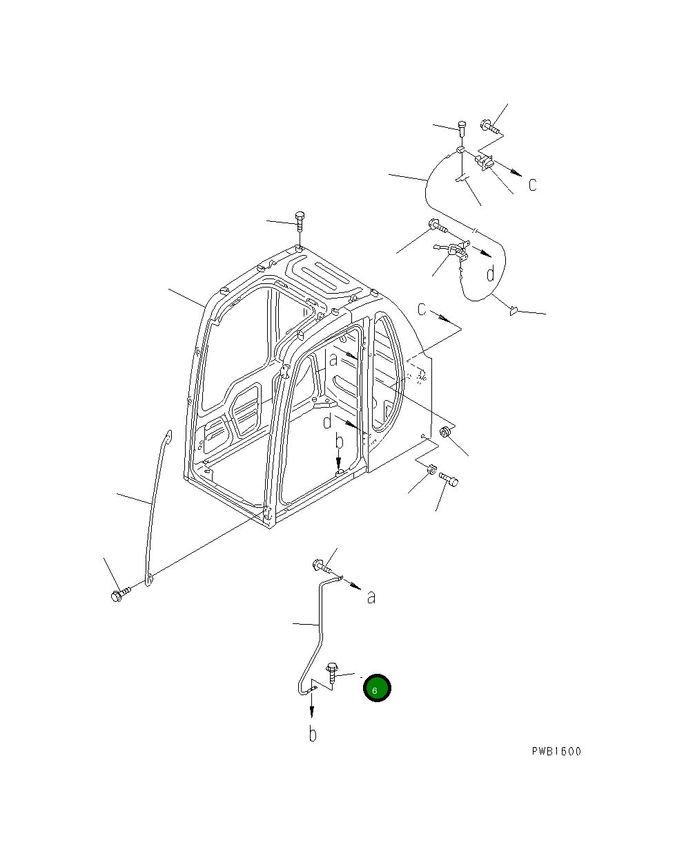 Болт 01435-41020 Komatsu