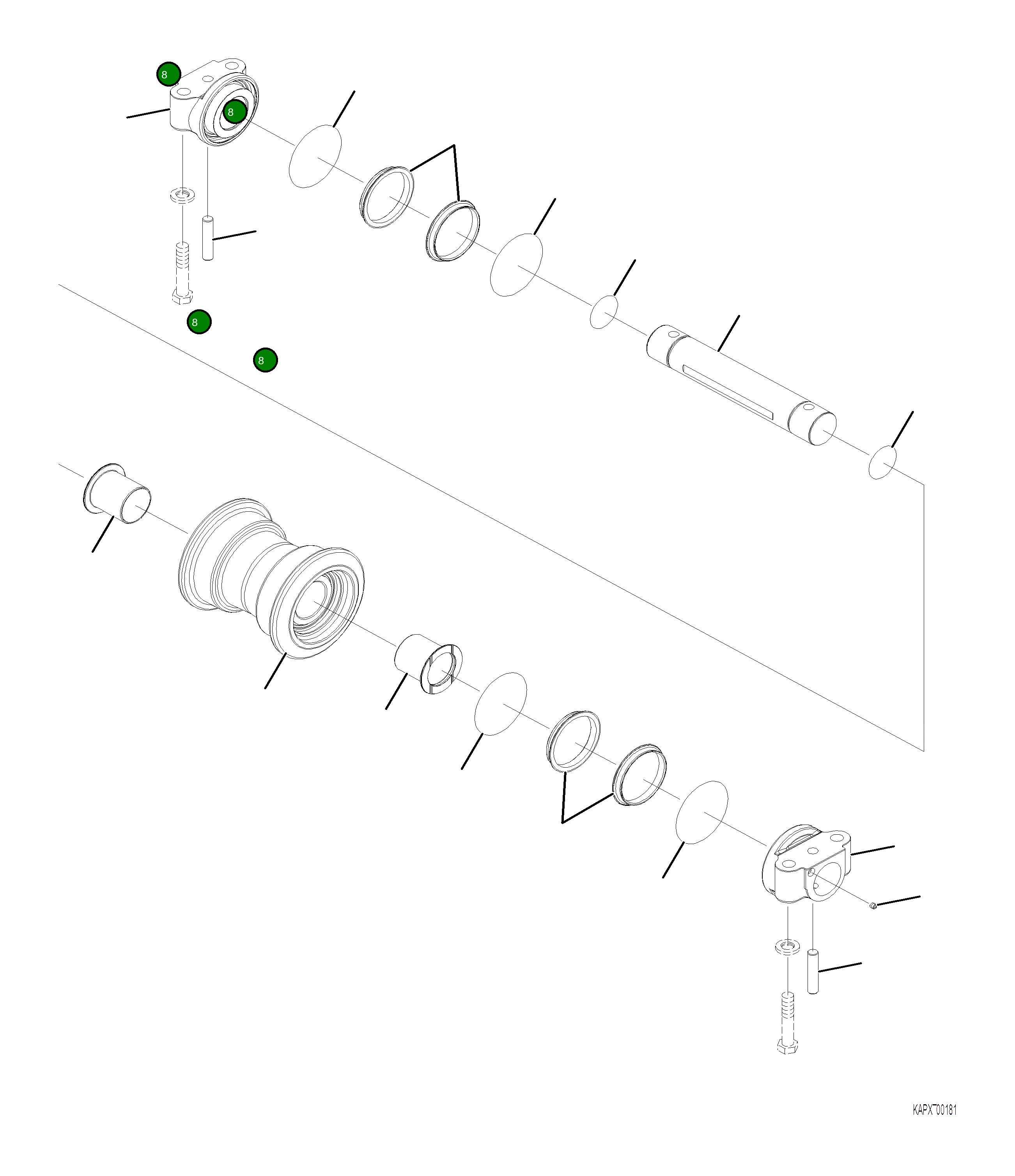 Кольцо уплотнительное (O-Ring) 208-30-76170  Komatsu