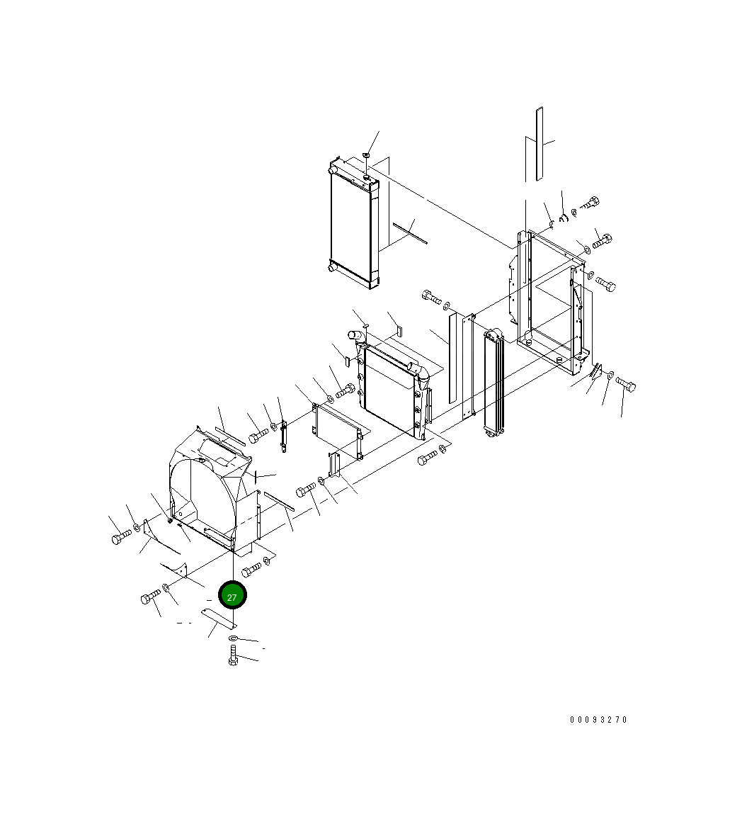 Крышка 23B-03-67340 Komatsu