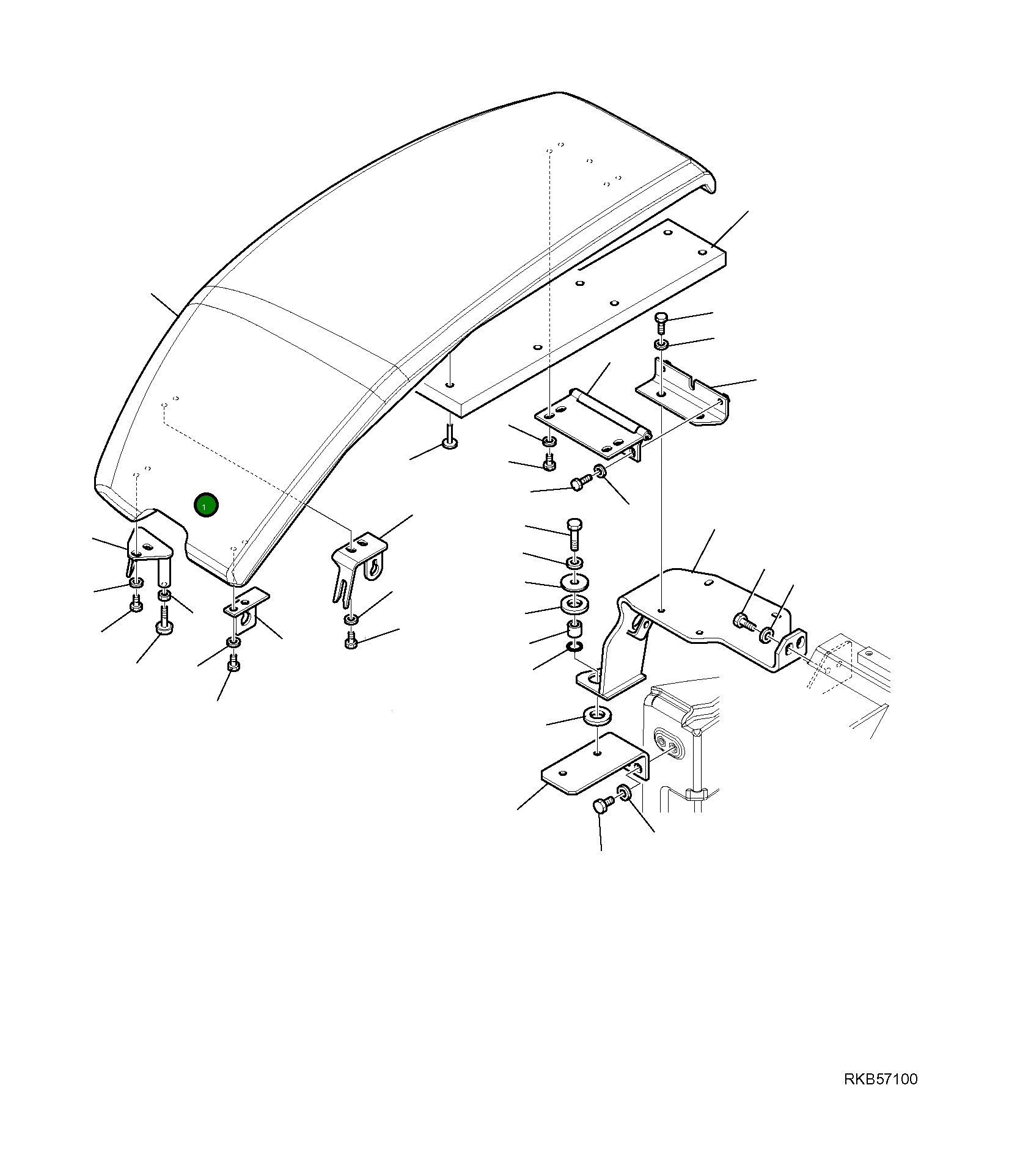 Крышка 21W-54-41311 Komatsu