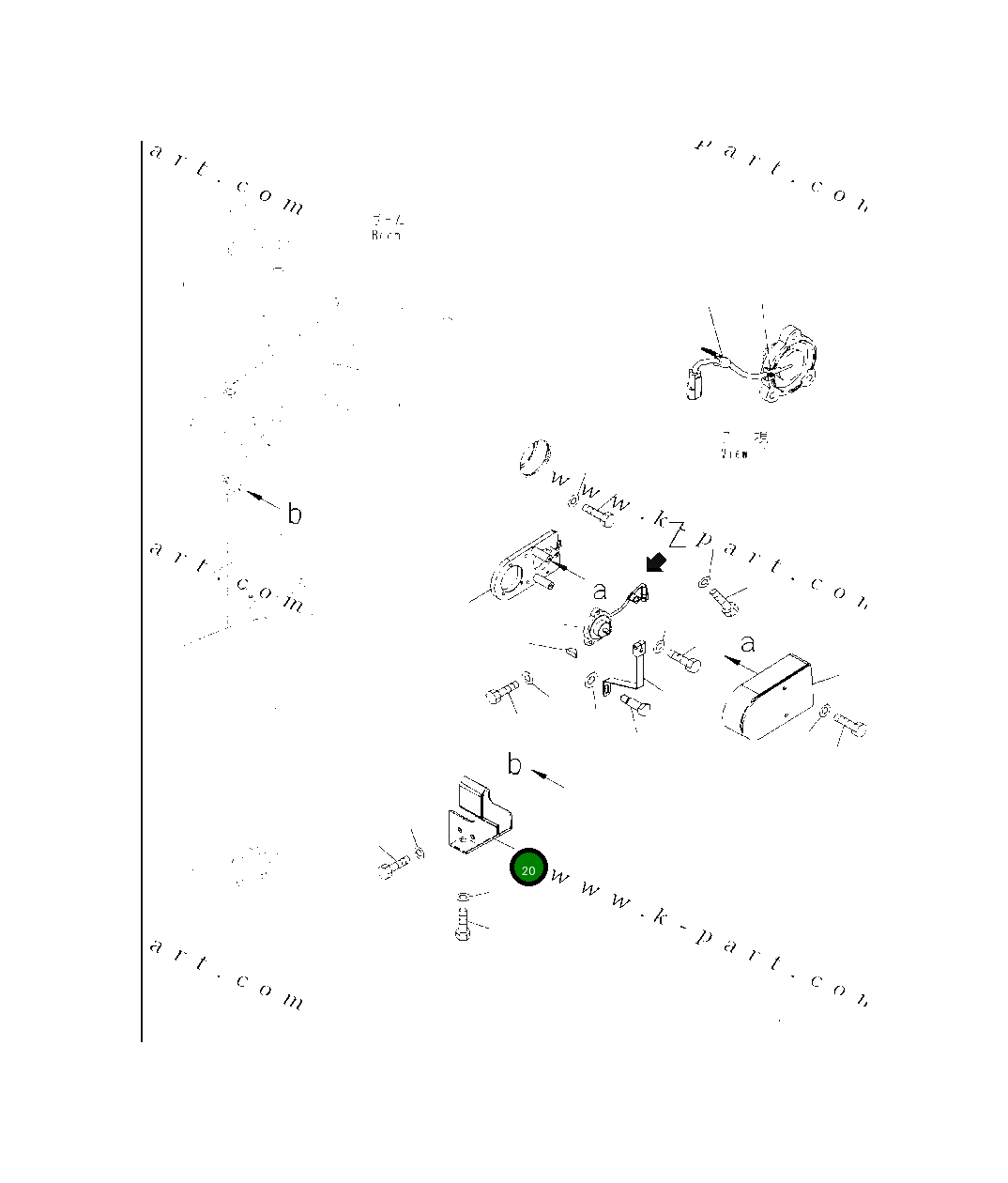 Крышка 421-70-51160  Komatsu
