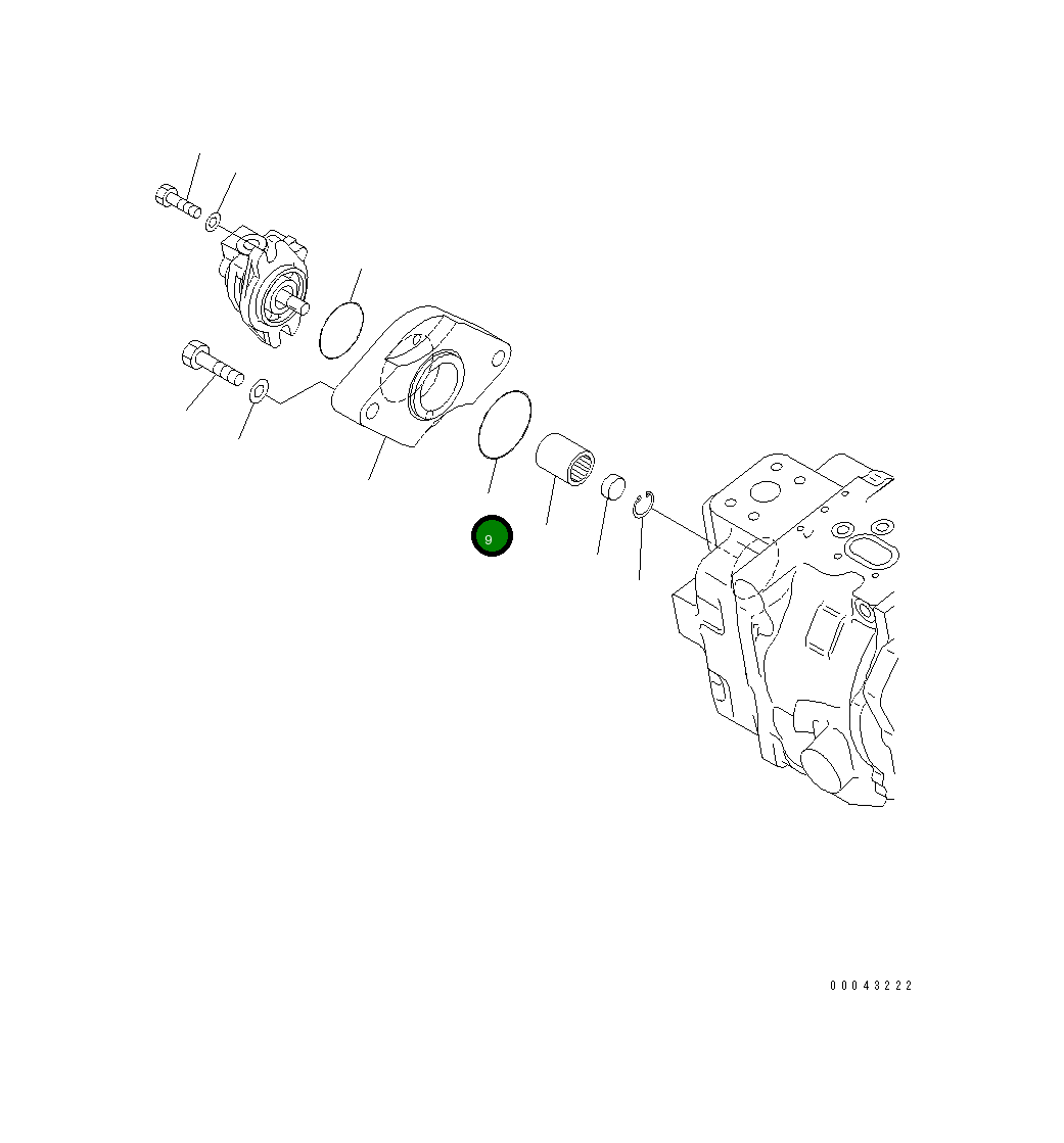 Кольцо уплотнительное (O-Ring) 07000-B2060 Komatsu