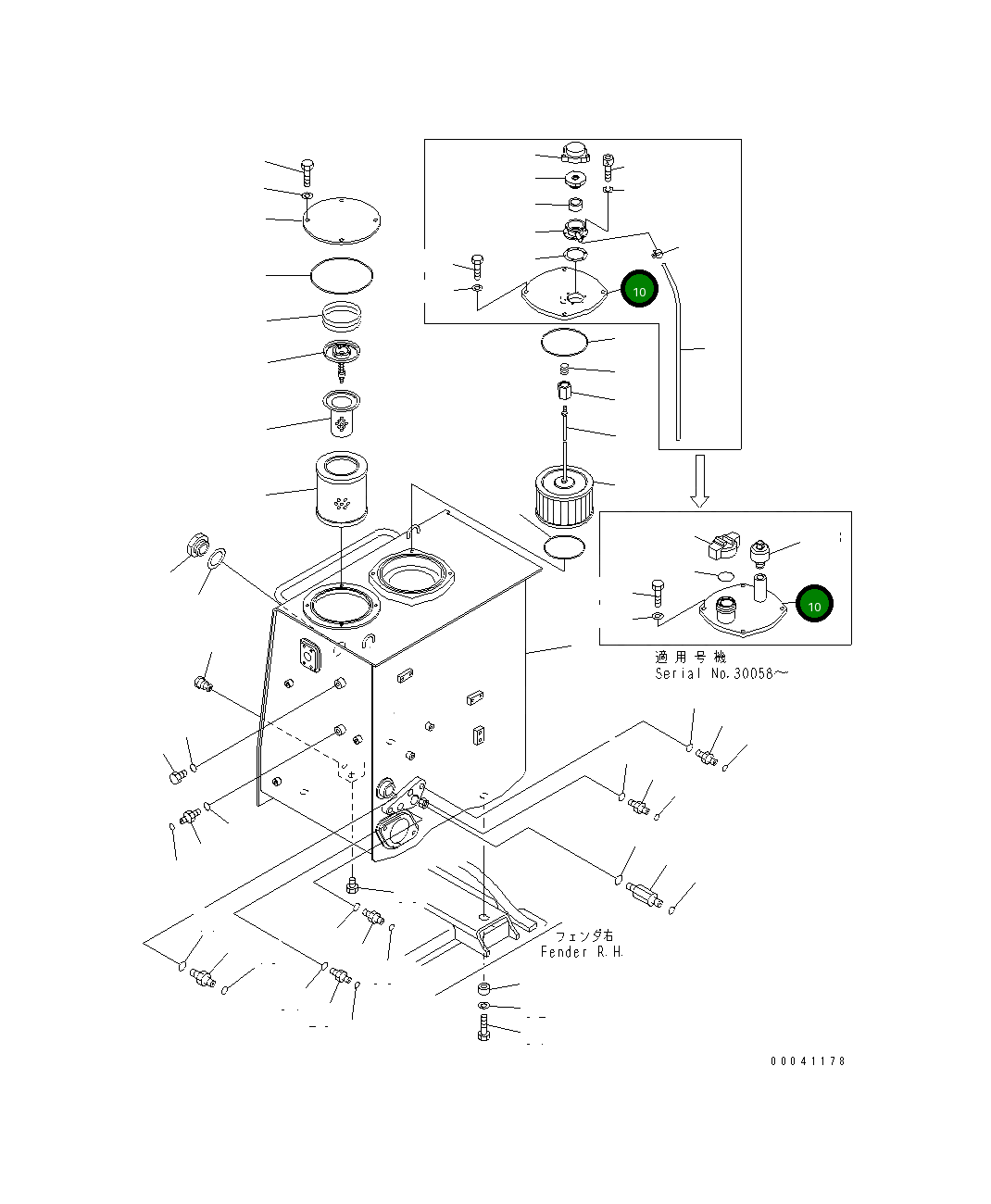 Крышка 198-60-61540 Komatsu