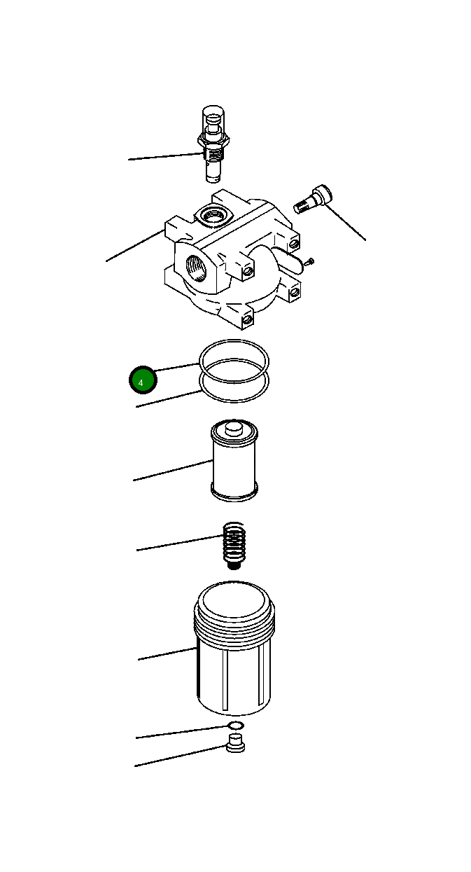 Кольцо уплотнительное (O-Ring) BF 5 459  Komatsu