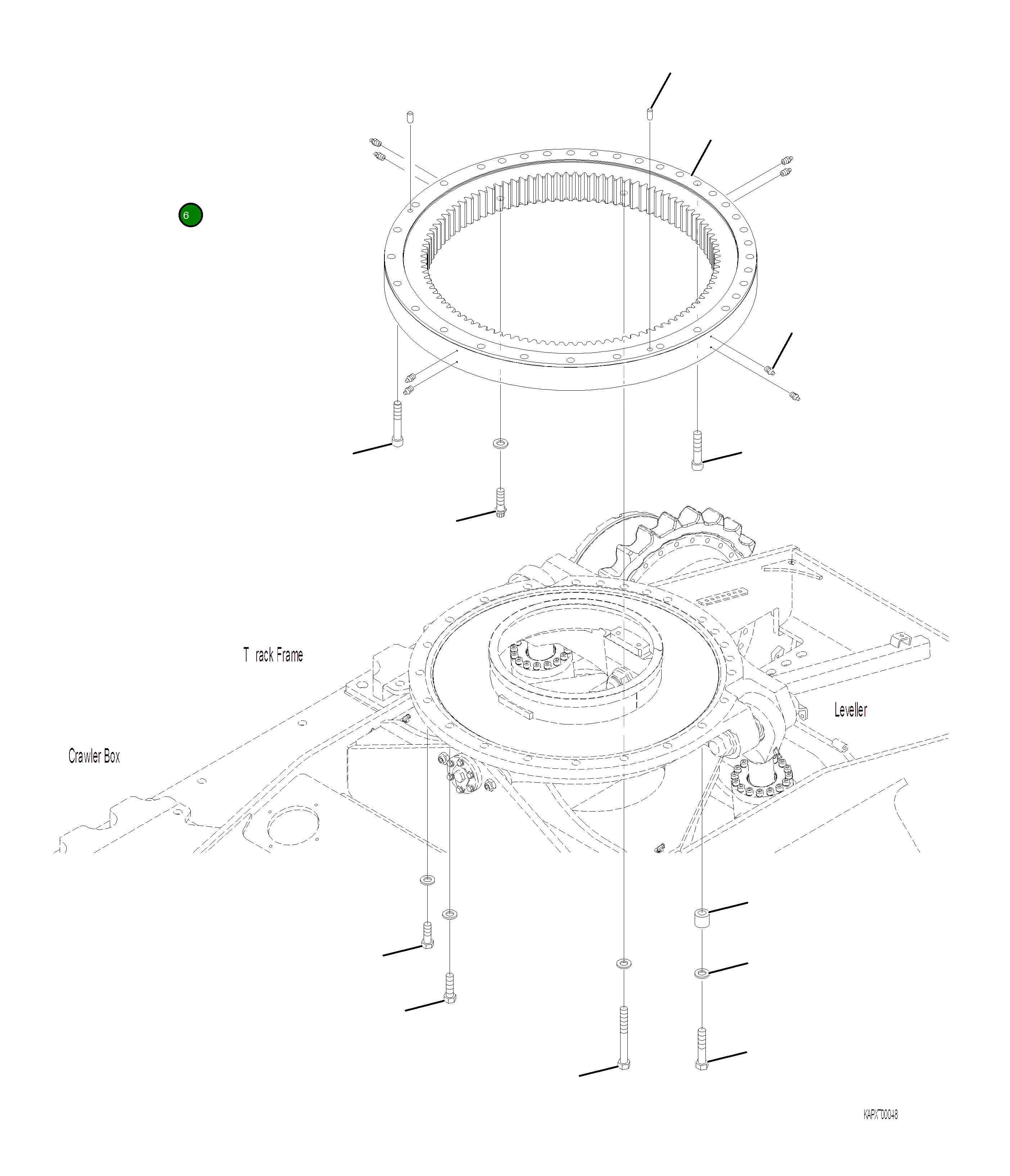 Болт 4A1-98-21160 Komatsu