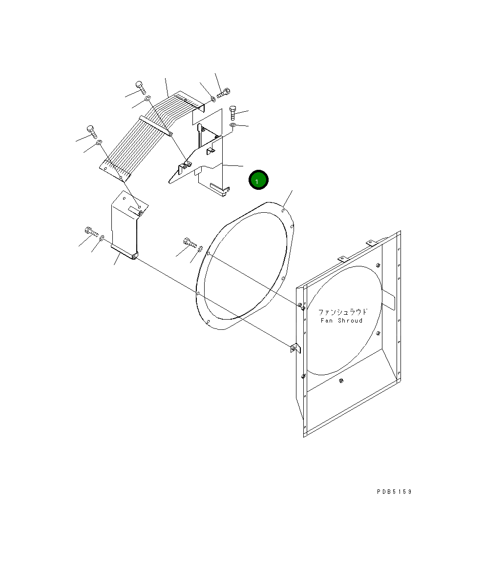 Крышка 20Y-03-22211 Komatsu