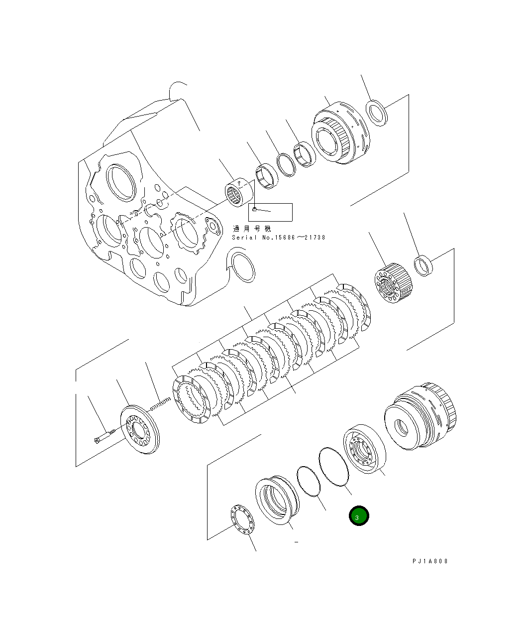 Кольцо уплотнительное (O-Ring) 07000-45180  Komatsu
