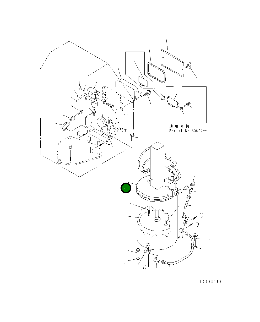 Крышка 42C-S95-1130 Komatsu