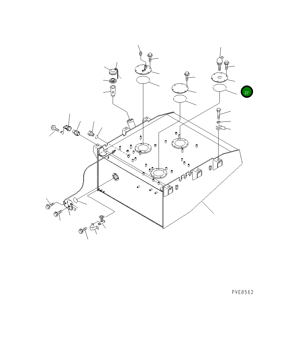 Крышка 427-U49-2110 Komatsu