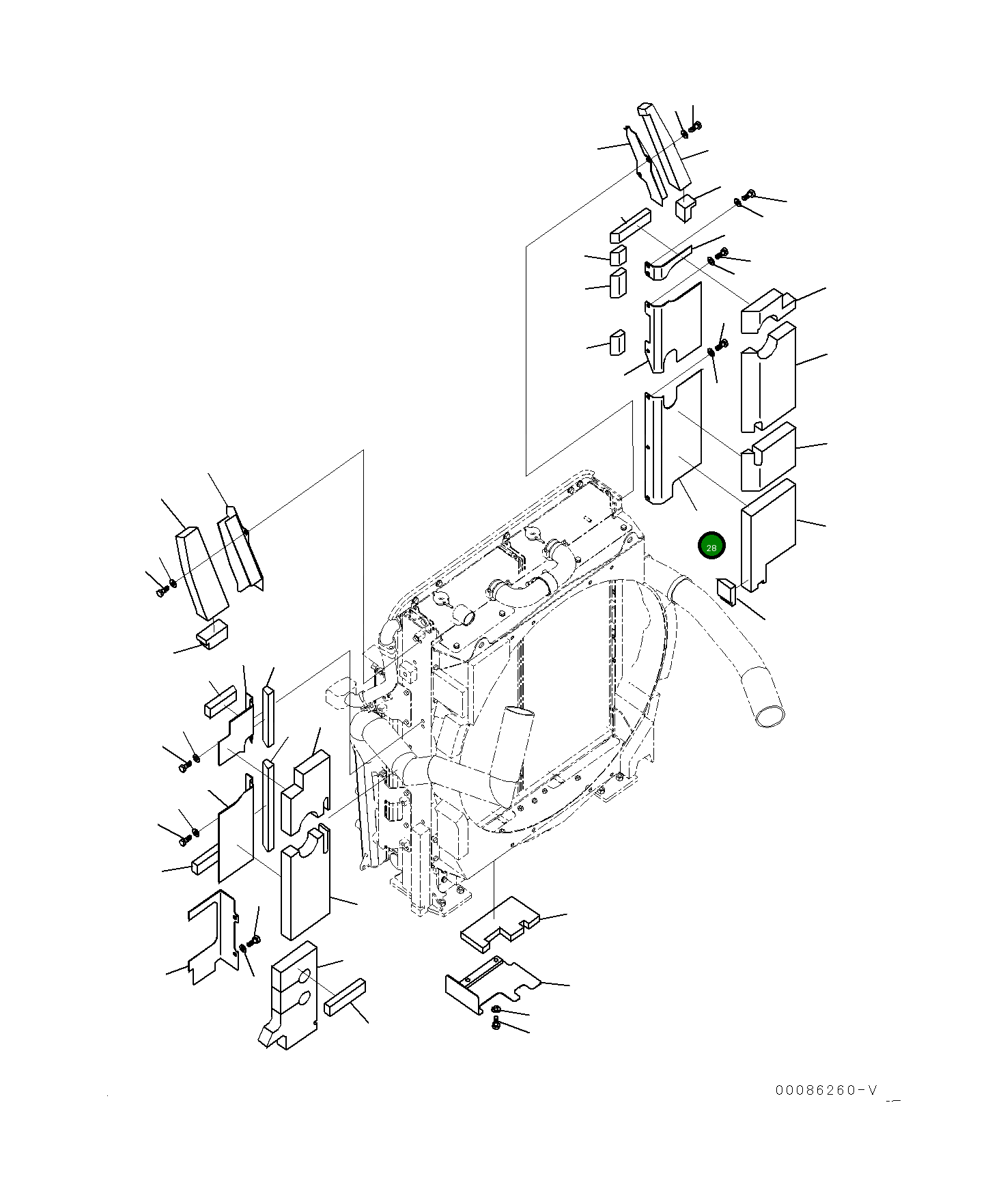 Крышка 21M-03-32340 Komatsu