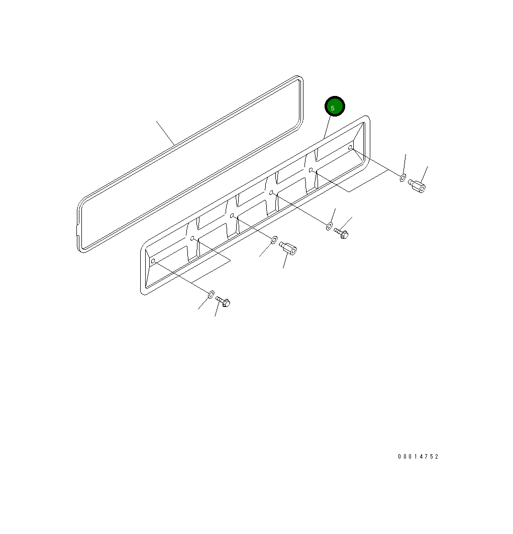 Крышка 6738-22-6120 Komatsu