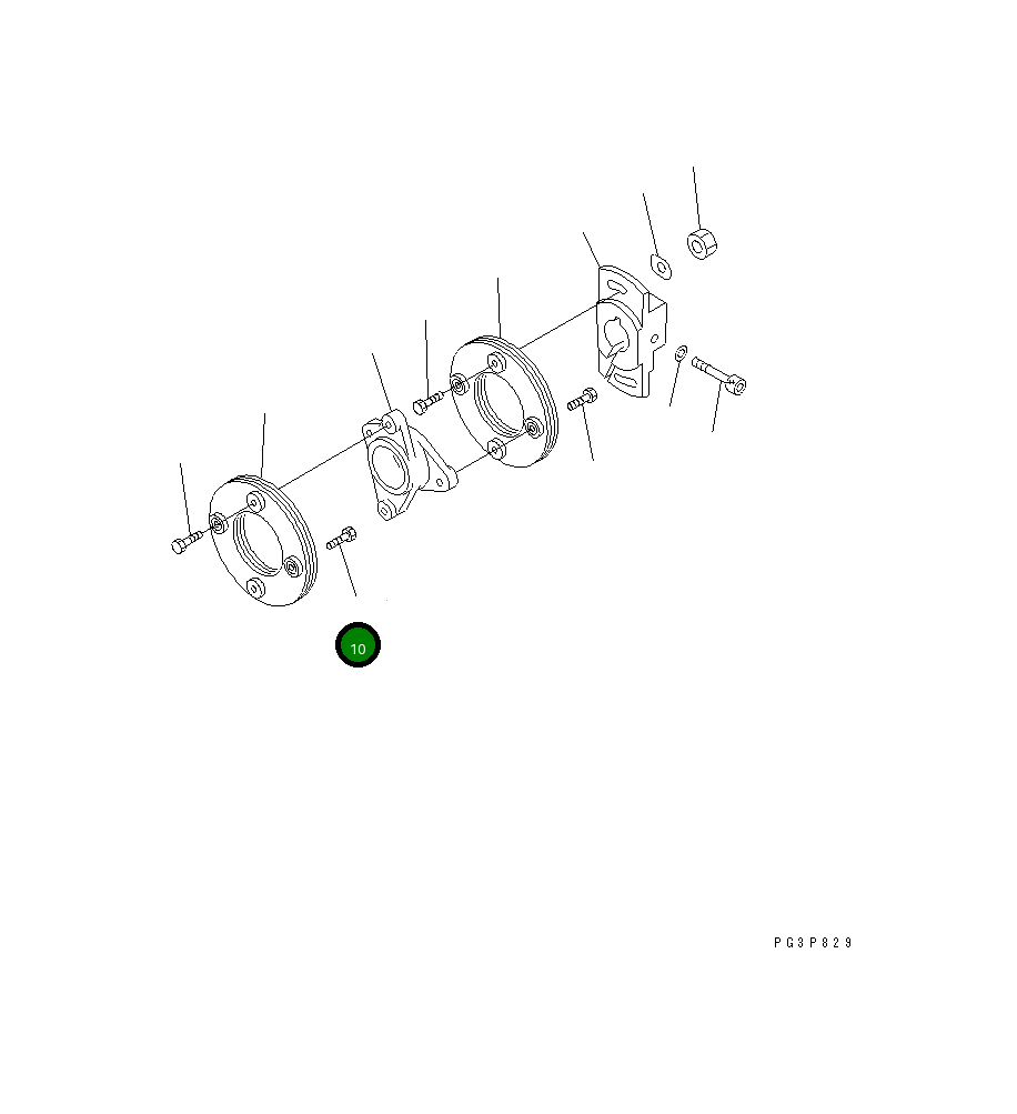 Болт DK156633-2100 Komatsu