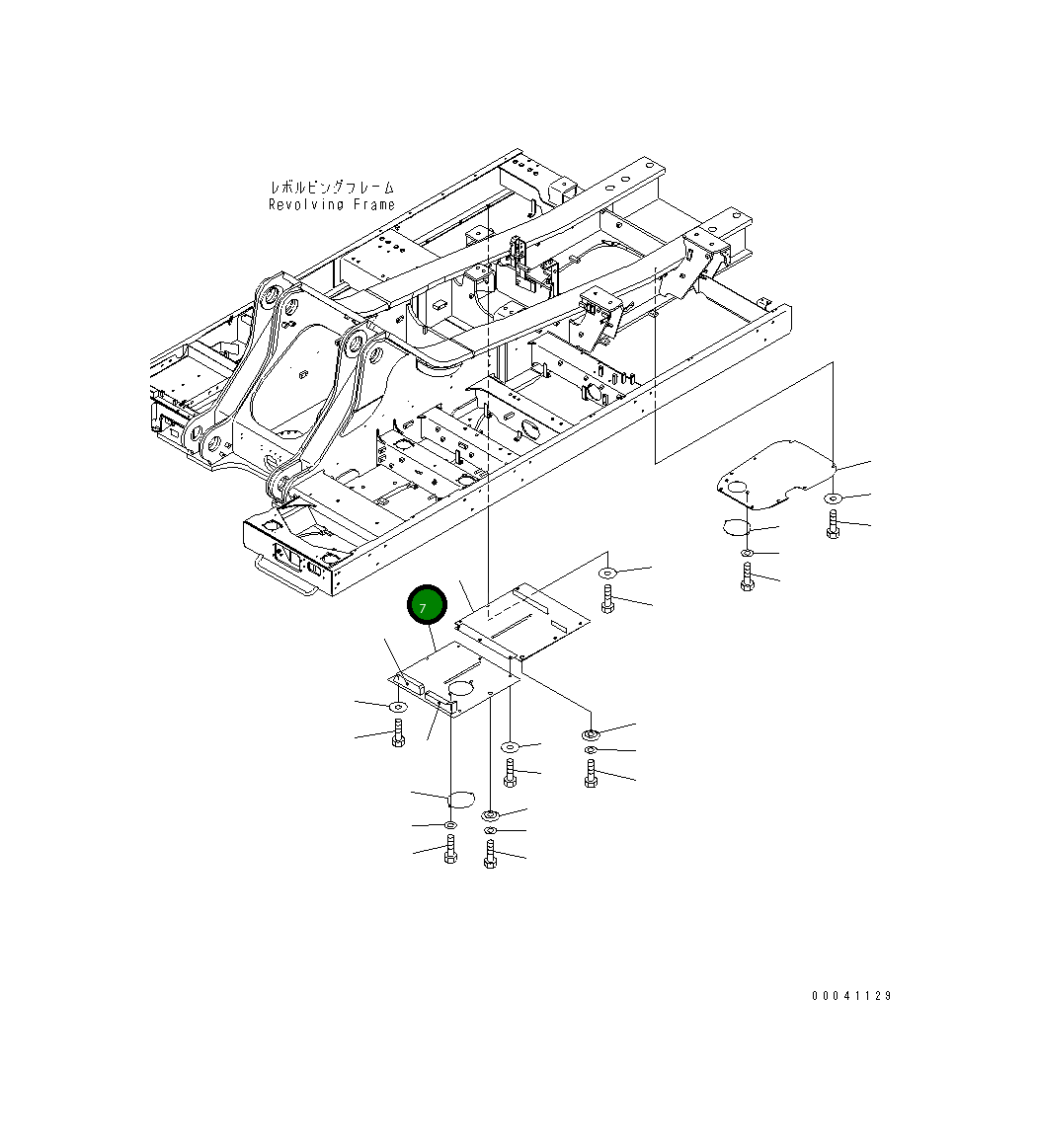 Крышка 209-54-41471 Komatsu