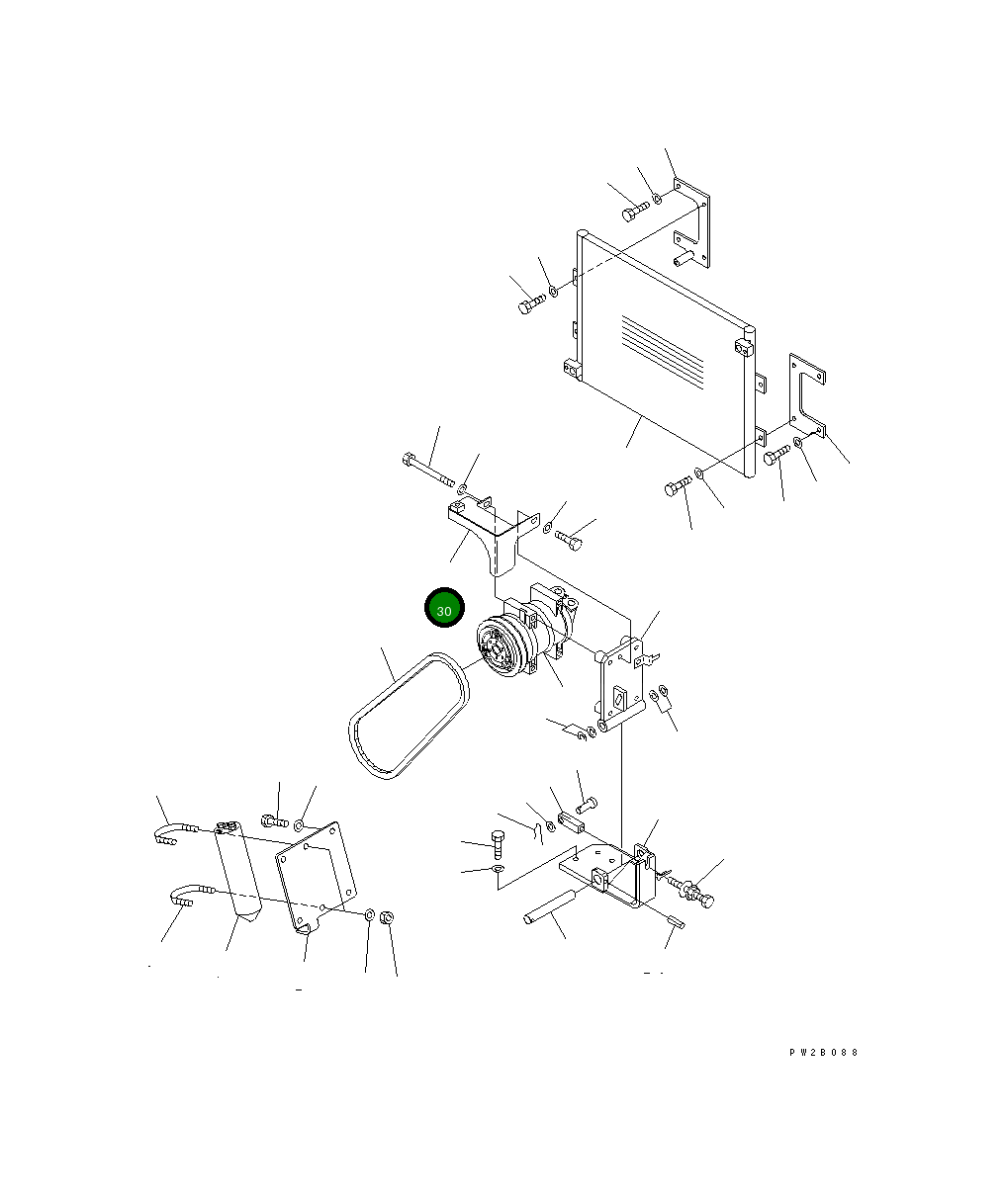 Крышка 23B-809-8950 Komatsu