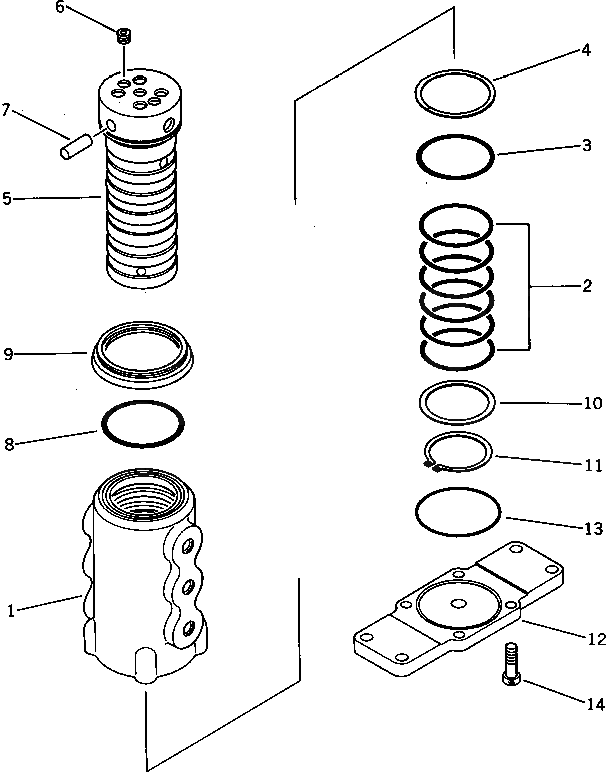 Кольцо уплотнительное (O-Ring) 20M-60-14170 Komatsu