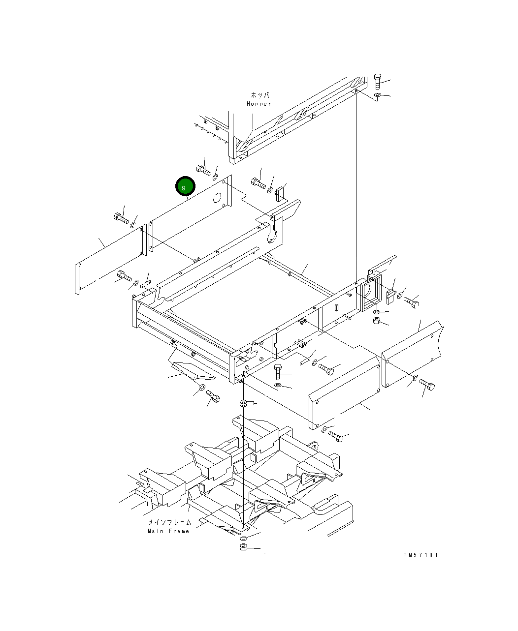 Крышка 277-70-53321 Komatsu